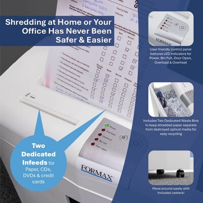 Formax OnSite 8206CC 17-Sheet Cross-Cut Deskside Shredder (FD 8206CC)