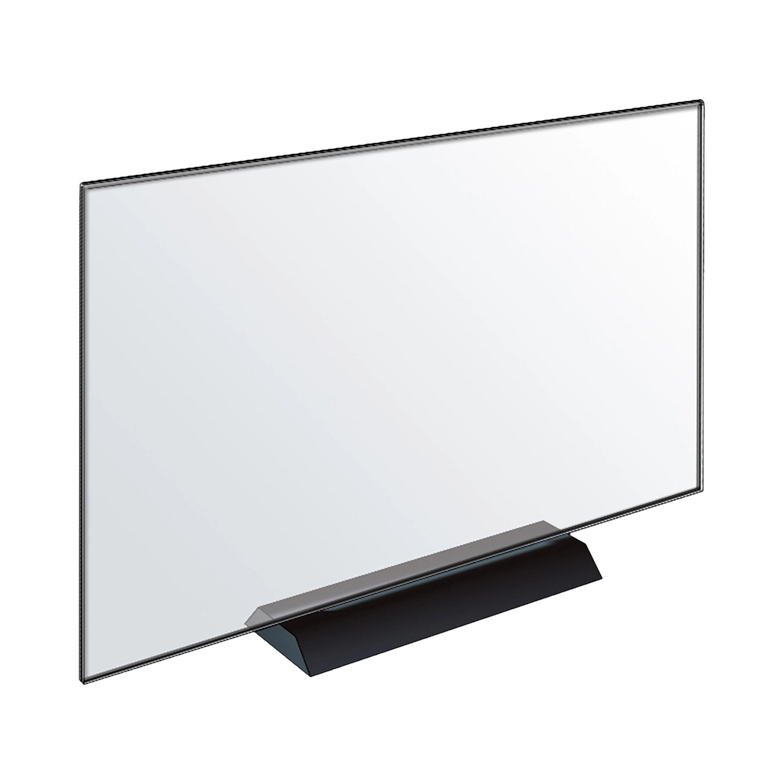 Azar Sign Holder, 17 x 11, Horizontal, Freestanding, Clear Acrylic, 2/Pack (108808)