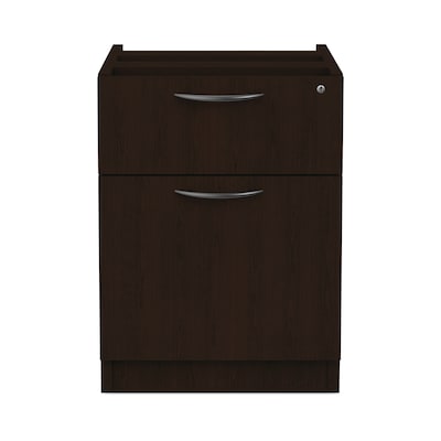 Alera Valencia Series 3/4 Box/file Pedestal, 15 5/8w X 20 1/2d X 19 1/4h, Espresso