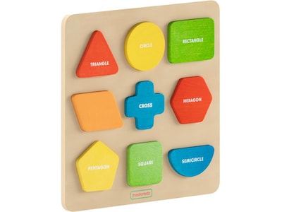 Flash Furniture Bright Beginnings STEM Sorting Shapes and Colors Puzzle Board (MK-MK00576-GG)