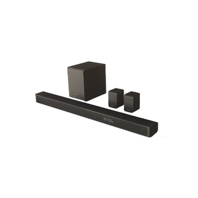 Hisense 5.1.2 Dolby ATMOS Soundbar with Wireless Rear Satellite Speakers & Wireless Subwoofer, Black (AX5125H)
