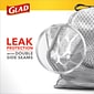 Glad ForceFlex Tall Kitchen Drawstring Trash Bags, 13 Gallon, White, Gain Original scent, 80/Box (78750)