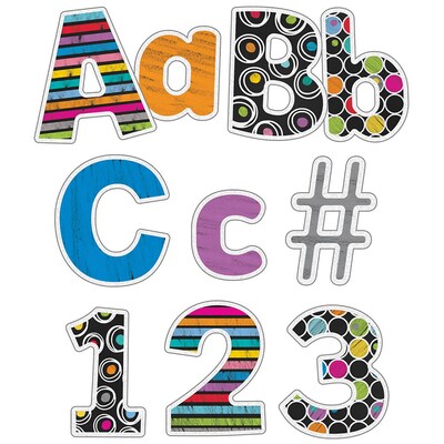Carson Dellosa 4 Chalkboard Combo Pack EZ Letters and Numbers, 219/Pack, 3 Packs/Bundle (CD-130099-3)