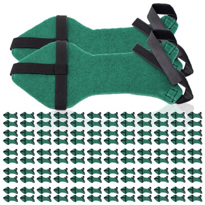BISON LIFE Washable Shoe Scrubber, Adult, Green, 60/Pair (BPSH-ES-WSG-1G-60)