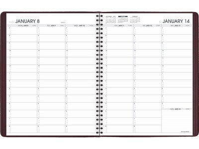 2024 AT-A-GLANCE 8.25" x 11" Weekly Appointment Book, Winestone (70-950-50-24)