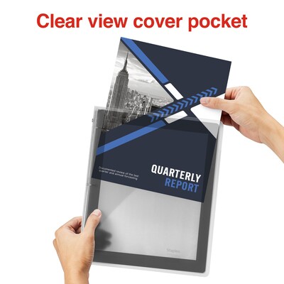 Staples Heavy Duty 1/2" 3-Ring Flexible Poly Binders, Black (ST62606)
