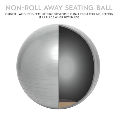 Bouncy Bands Balance Ball, 55cm, Silver (BBAWBS55SI)