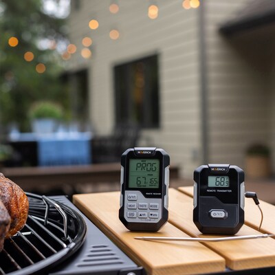 Maverick Stainless Steel Long-Range Wireless Remote Cooking Thermometer with Single Probe, Black (HD-322)
