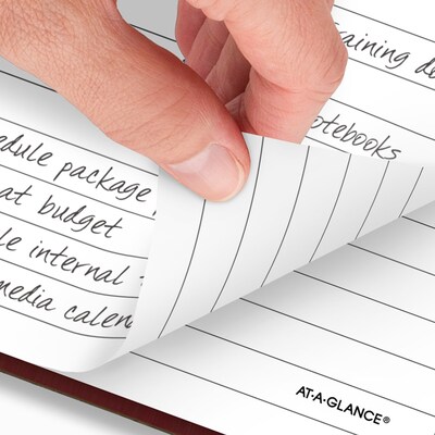 2026 AT-A-GLANCE Standard Hardcover Daily Diary, 5.75" x 8.25", Wide-Ruled, Red (SD387-13-26)