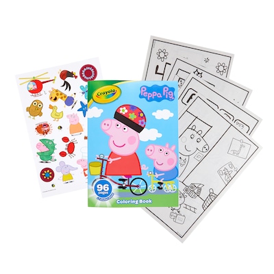 Crayola Peppa Pig Coloring Book, 96 Pages, 8/Bundle (BIN042643-8)