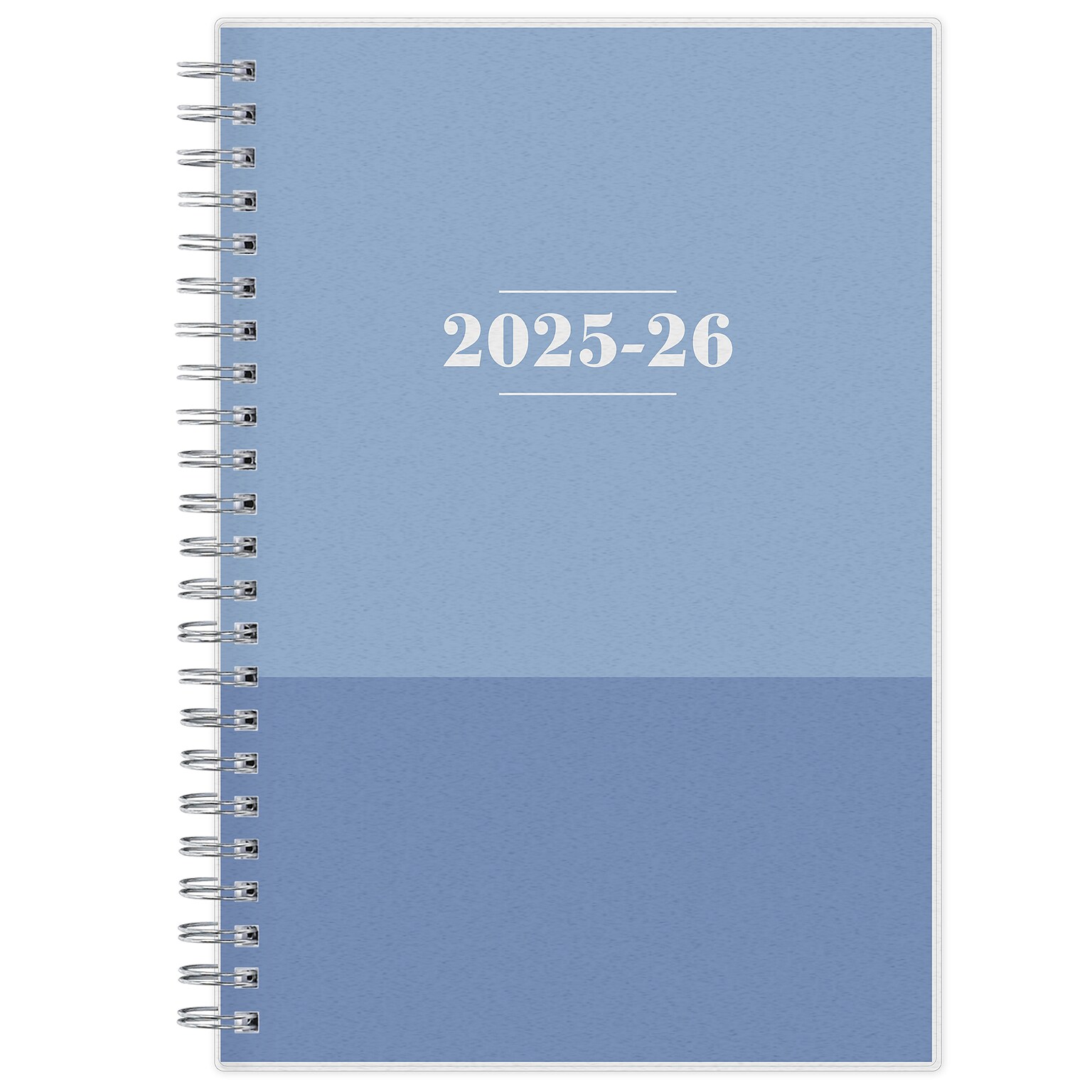 2025-2026 Blue Sky Colorblock 5 x 8 Weekly & Monthly Planner, Plastic Cover, Blue (156067-A26)