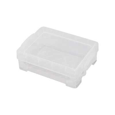 Super Stacker Polystyrene Crayon Box, 3.38 x 4.75 x 1.63, Clear, 9/Pack (AVT40311-9)