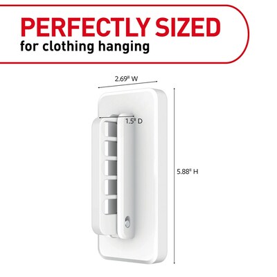 Command Hanging Strip, 7.5 lb, White, 5/Pack (17029-ES)