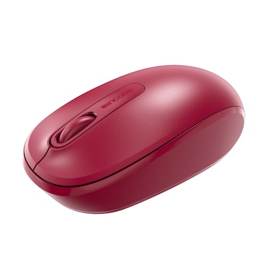 Incase Designed by Microsoft Wireless Mobile 1850 Ambidextrous Optical USB Mouse, Flame Red (U7Z-000