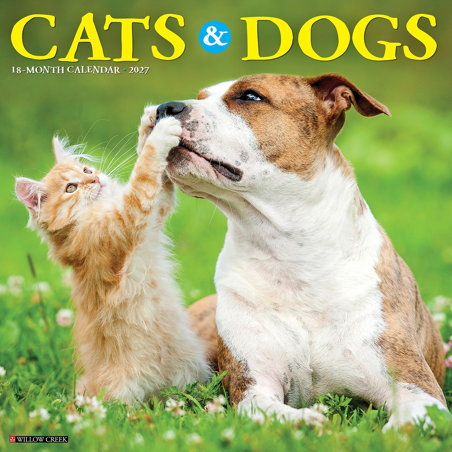 2027 Willow Creek Cats & Dogs 12 x 12 Monthly Wall Calendar, Assorted Colors (59579)