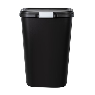 Hefty Odor Control Trash Can, 13 Gallon, Black, 2/Pack (HFTCOM228707507)