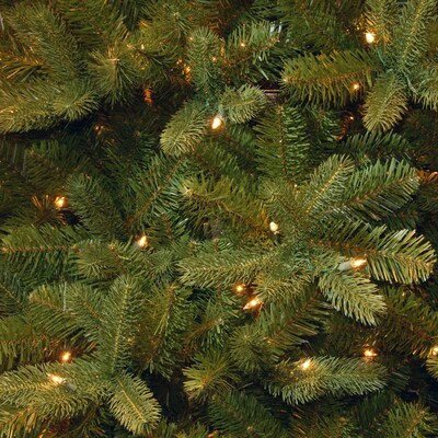 National Tree Company 16 ft. Pre-Lit Downswept Douglas Fir Artificial Christmas Tree with Color LED Lights (PEDD4-372D-160)