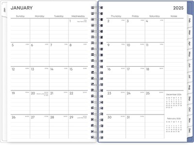 2025 Blue Sky Lindley 5" x 8" Weekly & Monthly Planner, Plastic Cover, Multicolor (101579-25)