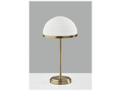 Adesso Juliana LED Table Lamp, Antique Brass (5187-21)