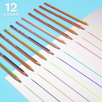 Lyra Graduate Watercolor Pencils Set Tin with Brush, Assorted Colors, 12 Pencils/Set, 2 Sets/Bundle (LYXL2881120-2)