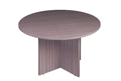 Boss Office Products 42 Round Conference Table, Driftwood (N127-DW)