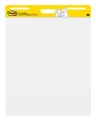 Photo 1 of Post-it® Super Sticky Easel Pad, 25" x 30", White, 30 Sheets/Pad, 2 Pads/Pack (559)