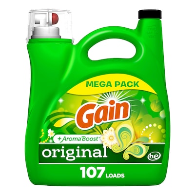 Gain Aroma Boost HE Liquid Laundry Detergent, 107 Loads, 154 oz. (77273)