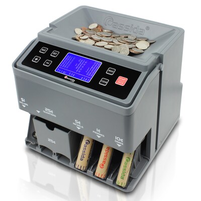 Cassida C-300 Coin Sorter, Gray (C-300)