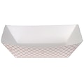 Dixie Kant Leek Polycoated Food Tray by GP PRO, 3 lb., Red Plaid, 500/Carton (RP3008)