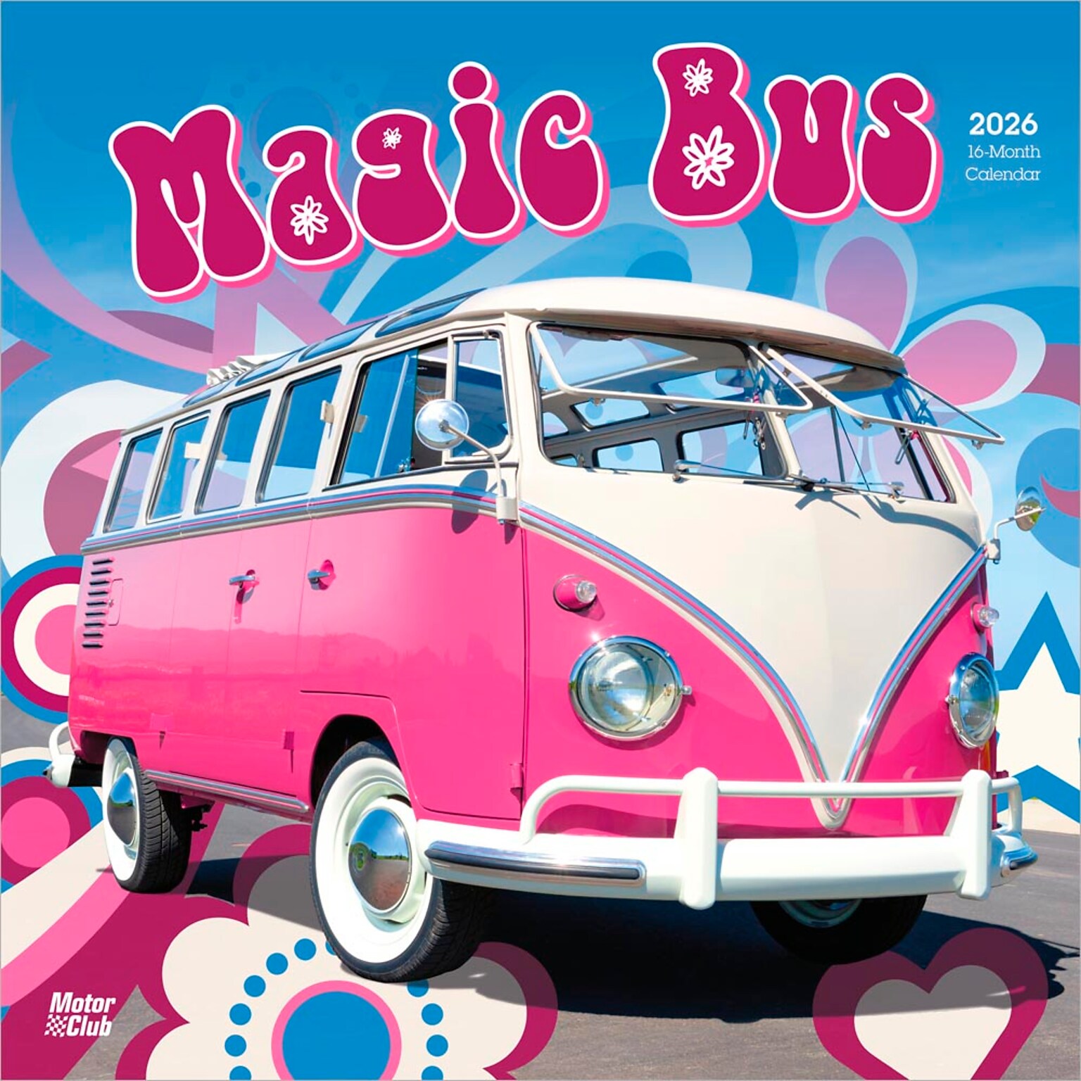 2026 BrownTrout Magic Bus 12 x 12 Monthly Wall Calendar (9798330704422)