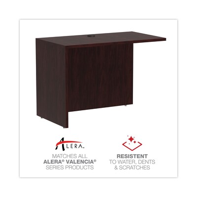 Alera® Valencia Series Reversible Return/Bridge Shell, 42w x 23-5/8d. Mahogany
