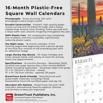2025 BrownTrout America 12" x 12" Monthly Square Wall Calendar (9781975474447)