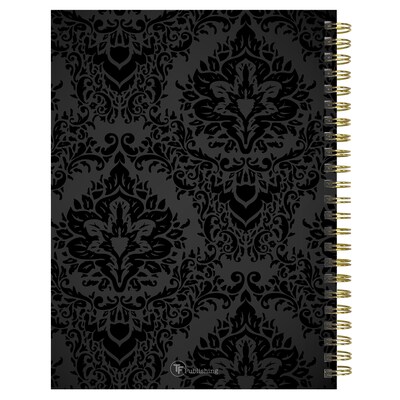 2025-2026 TF Publishing 6.5" x 8" Academic Year Weekly & Monthly Planner, Paperboard Cover, Black Velvet (AY26-9208)