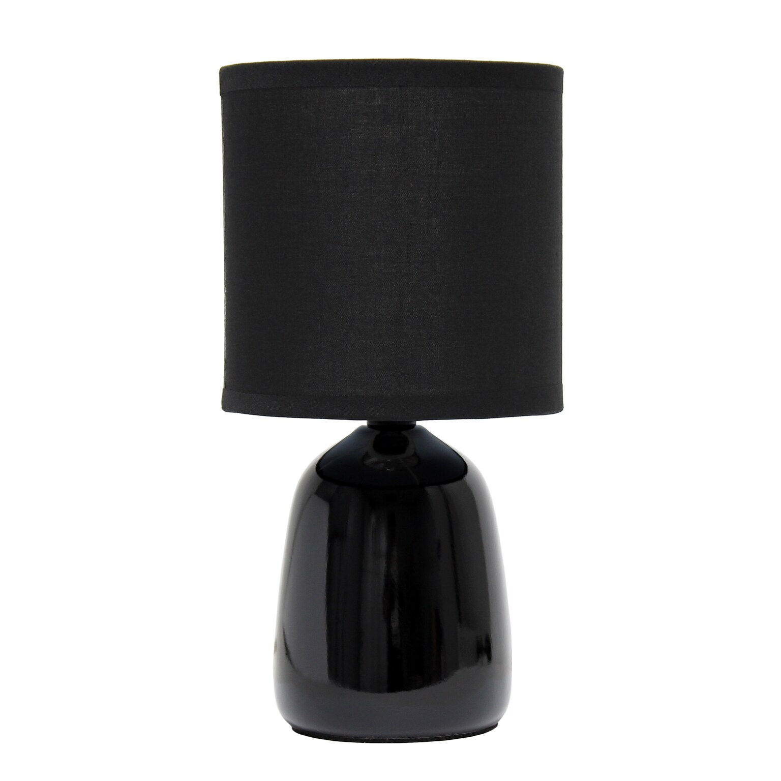 Simple Designs Table Lamp, Black (LT1134-BLK)