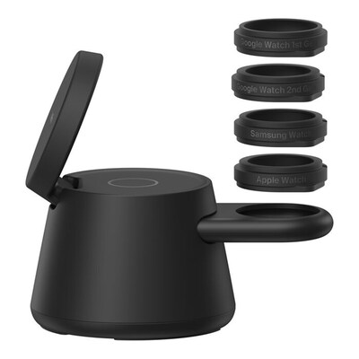 Belkin UltraCharge Magnetic Wireless Charging Station, 25W, 5 ft., Black (WIZ052TTBK)