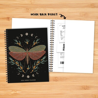 2026 Willow Creek Butterfly Zen 6.5" x 8.5" Weekly & Monthly Planner, Paperboard Cover (57506)
