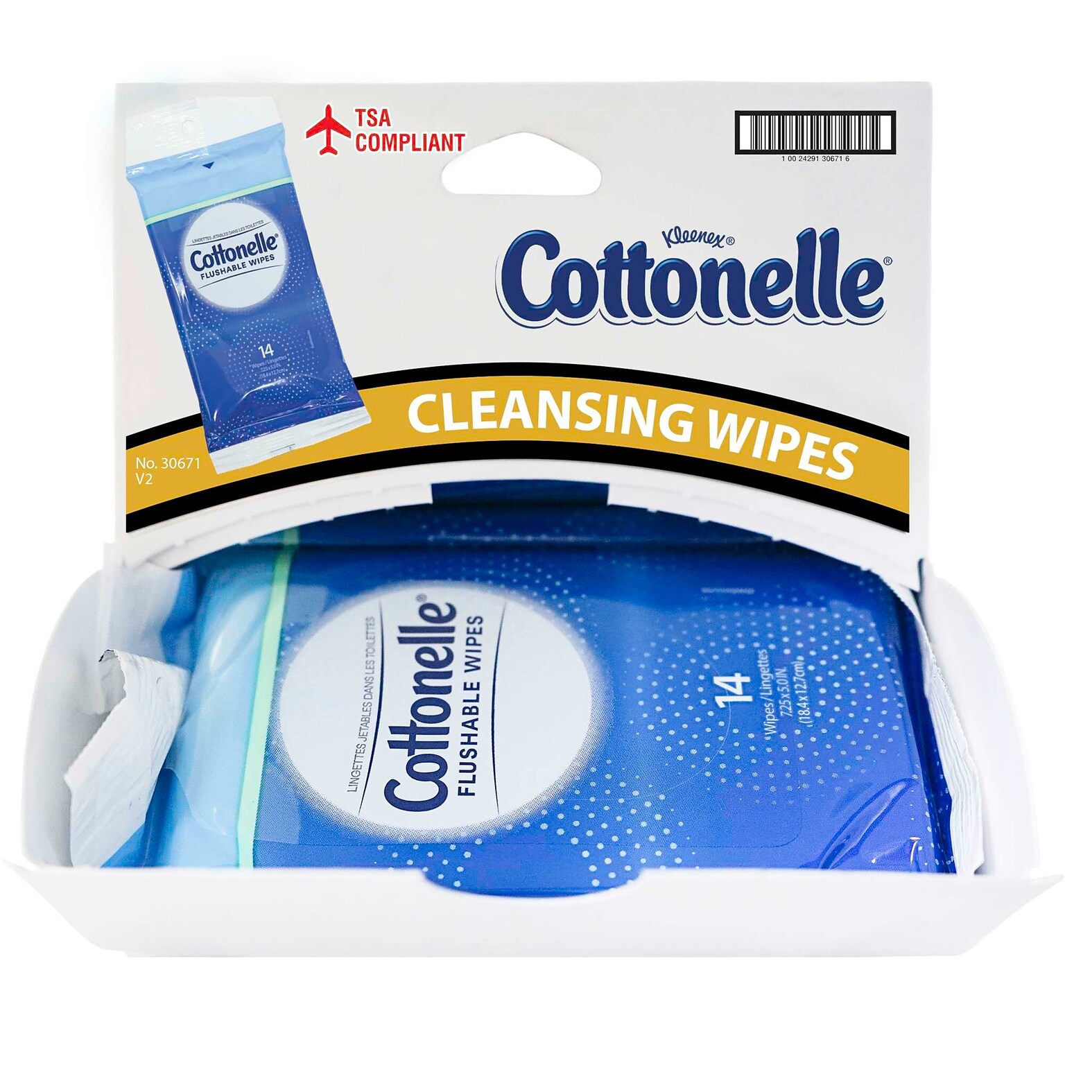 Cottonelle Freshcare Flushable Wipes, 14 Wipes/Pack, 12 Packs/Dispensit Box, 12 Dispensit Boxes/Carton