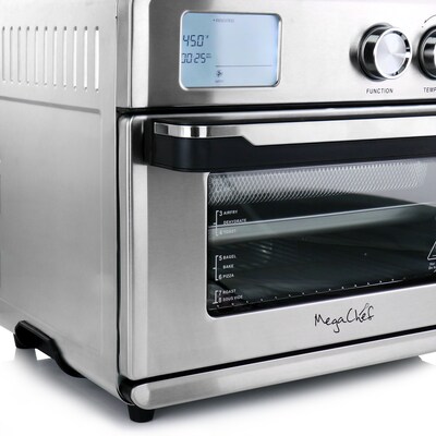 MegaChef Multi-Function 25 Liter Toaster Oven, Silver (935119480M)
