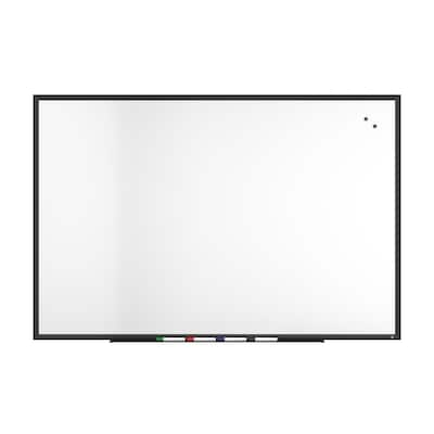 TRU RED™ Magnetic Porcelain Dry Erase Board, Black Frame, 6 x 4 (TR61190)