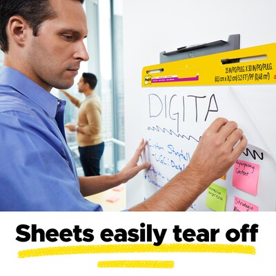 Post-it Super Sticky Wall Easel Pad, 25" x 30", 20 Sheets/Pad, 3 Pads/Pack (559 VAD20 3PK)