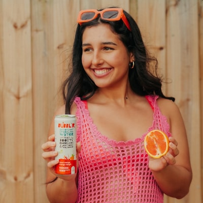 Bubbl'r Antioxidant  Blood Orange Mango Mingl'r Flavored Sparkling Water, 12 oz., 12 Cans/Pack (WIC39919)