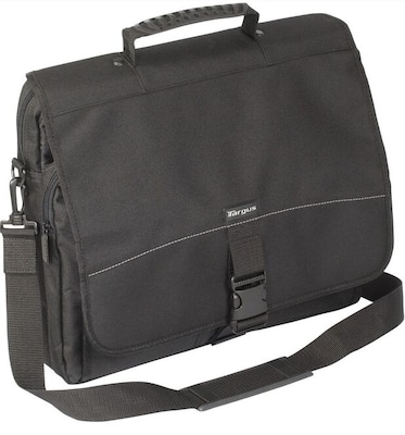 Targus Polyester Messenger Bag, Black (TCM004US)