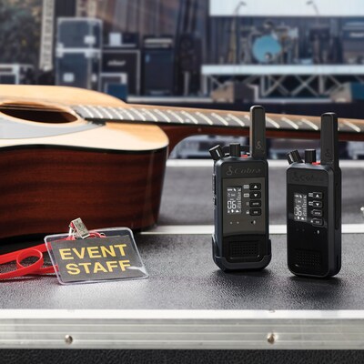 Cobra Performa 450 2-Way Handheld Business Radio with LCD Screen, Black, 6/Pack (0190016-2)