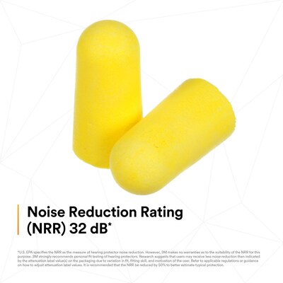 3M E-A-R TaperFit 2 Uncorded Earplugs, 200 Pairs/Box (312-1219)