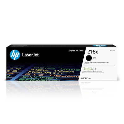 Original HP 218X Black High-yield Toner Cartridge, print up to 3,200 pages (W2180X)