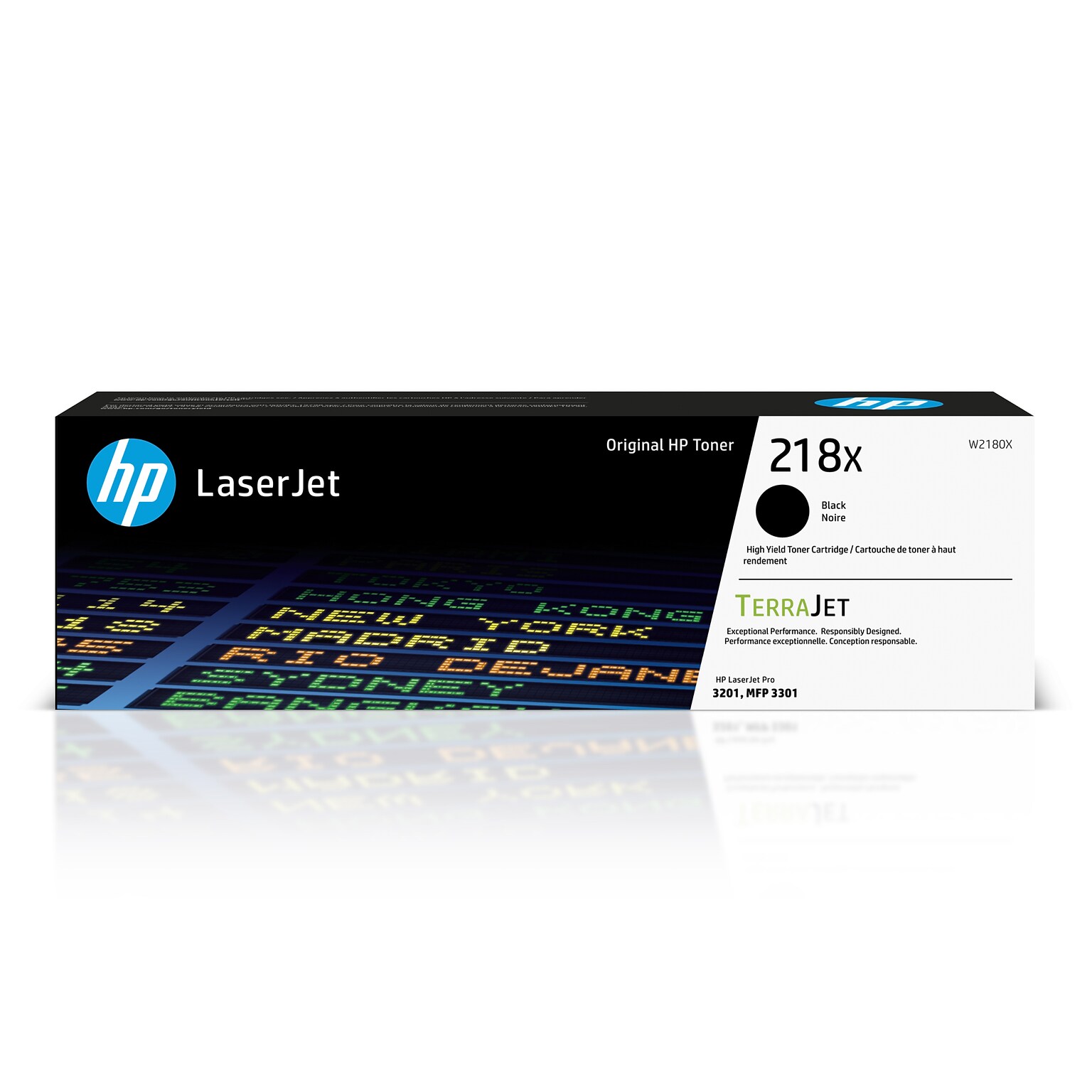 Original HP 218X Black High-yield Toner Cartridge, print up to 3,200 pages (W2180X)