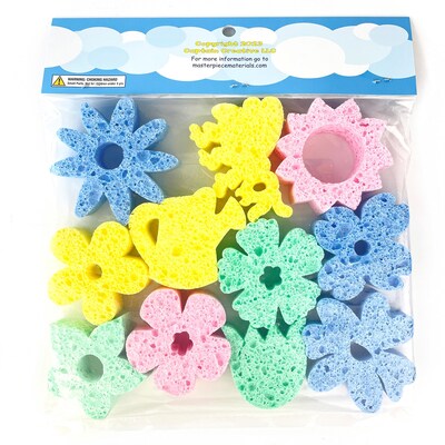Captain Creative Super Sponges Flowers Pack, 8/Pack (APISS18006)
