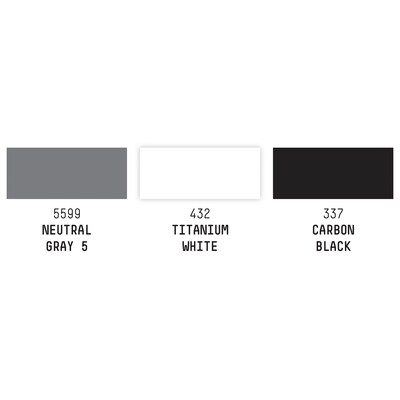 Liquitex Professional Acrylic Paint Marker, Monochrome Colors, 2 mm, 3/Pack (LIQ3699242)