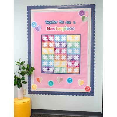 Carson Dellosa Crafty and Cool Together We Are a Masterpiece Motivational Bulletin Board Set, 54 Pieces/Set (110599)