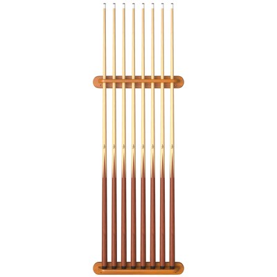 Viper Traditional Oak 8 Cue Wall Cue Rack (52-0115)